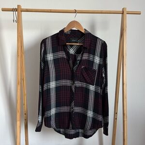 Rails soft hunter plaid button down